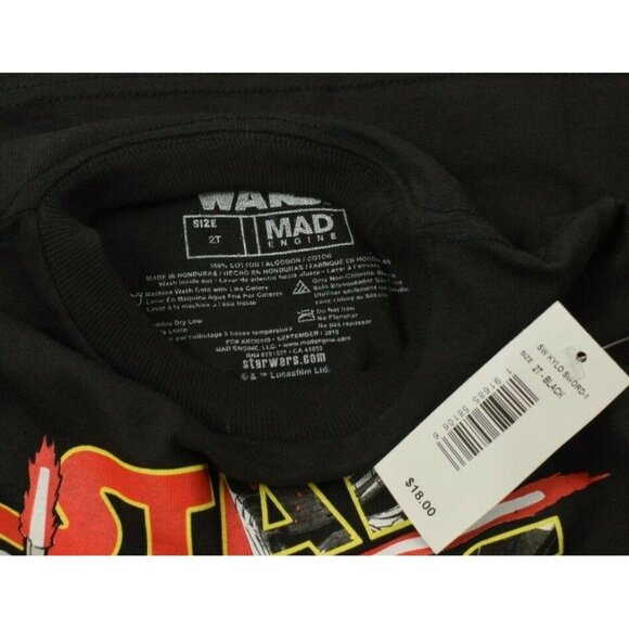 Mad Engine Kids 2T Star Wars The Rise of Skywalker Black T-Shirt New - Picture 4 of 4